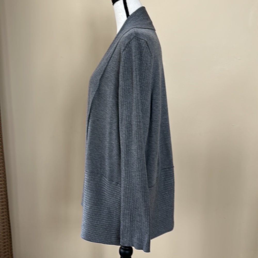 Avenue Gray Open Front Cardigan (Size 18/20) - Picture 5 of 12